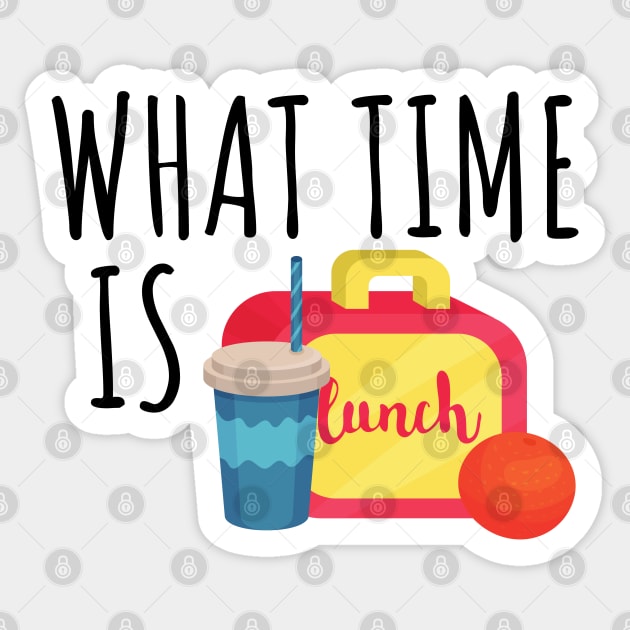 What Time Is Lunch? Sticker by Dosunets